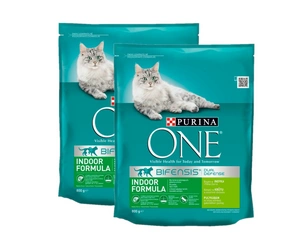 Purina One Cat Patalpose laikomų kačių ėdalas 2x800 g