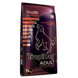 TROPIDOG Spuer Premium adult medium & large breed vištiena ir lašiša 15kg