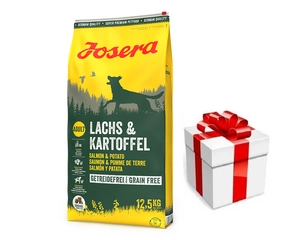 JOSERA Lachs & Kartoffel -Grain Free 12,5kg + STAIGMENA ŠUNUI