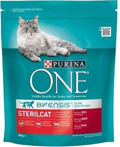 Purina One Cat Sterilcat jautienos maistas katėms 1,5kg