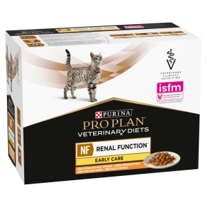 PRO PLAN Veterinary Diets NF Early Care Inkstų funkcija katėms drėgnas ėdalas su vištiena 10x85g