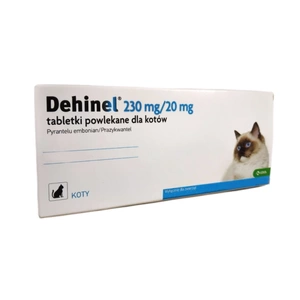 Dehinel 230 mg/20 mg tabletės katėms 4 tab.
