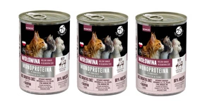 PetRepublic jautienos monoproteinų ėdalas katėms, gabalėliai padaže 3x400g