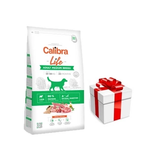 Calibra Dog Life Adult Medium Lamb 12 kg + Staigmena Šunui