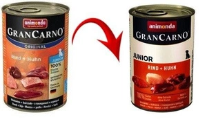 ANIMONDA GranCarno Junior skonis: jautiena + vištiena 400g