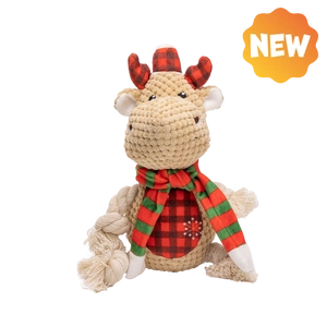 UNIQ PETS PLUS SQUEAKIES žaislas šunims rudolfas su klyksmu 27x12x12cm