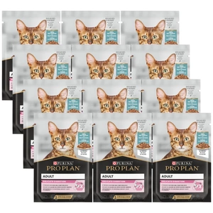 PRO PLAN Delikatesinio virškinimo kačių maistas su vandenyno žuvimis 12x85g