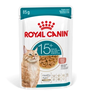 ROYAL CANIN drėgnas kačių ėdalas, Senior Ageing 15+, padažas 12x85g