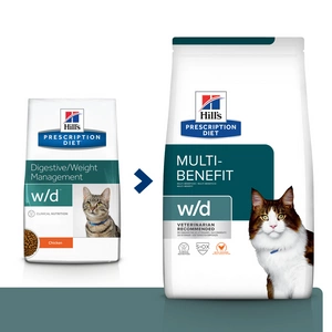 HILL'S PD Prescription Diet Feline w/d su Vištiena 1,5kg