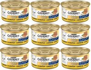 Purina Gourmet Gold putėsiai su vištiena 9x85g