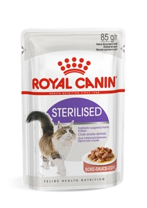 ROYAL CANIN Sterilised 12x85g drėgno maisto padaže suaugusioms sterilizuotoms katėms