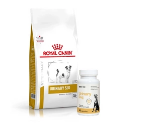 ROYAL CANIN Urinary S/O USD 20 Mažas šuo 4kg + LAB-V Urinary Dog - Pagalba šunims sergant šlapimo takų infekcija 45 kapsulės