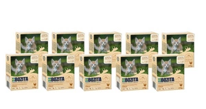 BOZITA - kačių maistas, mėsos kukuliai su padažu Kitten 10x370g