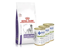 ROYAL CANIN Mature Consult Medium Dog 10kg + ENZO VET Atkūrimo dieta šunims 3x400g