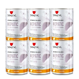 Disugual Veterinarinis drėgnas HEPATIC kalakutienos ėdalas šunims (suaugusiems) 6x400g