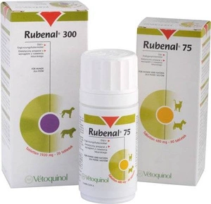 VETOQUINOL Rubenal 75 - Dietinis preoaratas su daržovinio rabarbaro ekstraktu 60tabl.