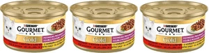 Purina Gourmet Gold su jautiena ir vištiena padaže 3x85g
