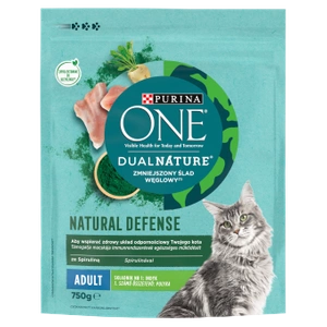 PURINA ONE DualNature Natural Defense suaugusių kačių ėdalas kalakutams 750g