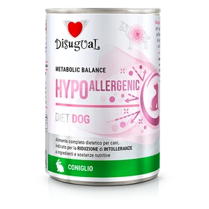 Disugual Veterinary drėgnas drėgnas šunų maistas HYPOALLERGENIC Rabbit (suaugusiems) 400g