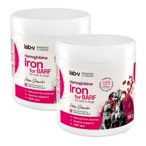 Lab-v Haemoglobin - natūrali hemato geležis BARF mišiniams ir naminiams racionams 2x180 g