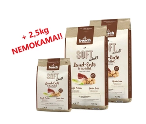 Bosch Soft Adult Duck & Potatoes 2x12,5 kg  + 2,5kg NEMOKAMAI!