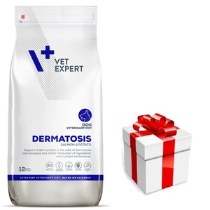 VETEXPERT Veterinary Diet Dog Dermatosis Salmon&Potato 12kg + Staigmena Šunui