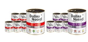 Dolina Noteci PREMIUM su jautiena ir triušiena bei spanguolėmis 24x800g