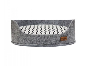 RECOBED veltinio sofa su pagalvėle Kreta juodai pilka 55x56x20cm