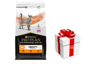 PRO PLAN Veterinary Diets OM St/Ox Obesity Management Sausas kačių maistas 5kg + STAIGMENA KATEI