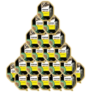SHEBA Finesse 22x85 g - drėgnas visavertis pašaras suaugusioms katėms su vištiena, paštete