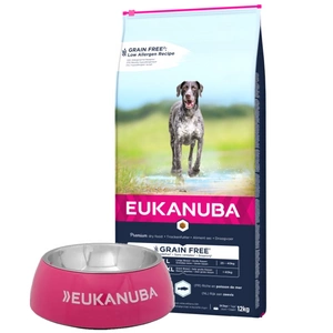 EUKANUBA Adult Large Grain Free 12kg + Nemokama Eukanuba dubuo