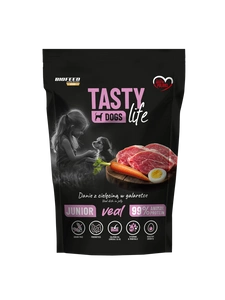 Tasty Dogs Life Junior veršienos želė patiekalas 500g