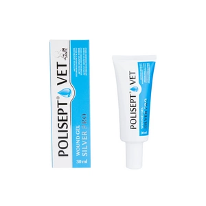 JM SANTE Polisept Vet Wound Gel Silver Pro-gel tvarstis šunims ir katėms 30ml