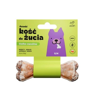 AZANKI Kramtomasis kaulas su vabzdžiais ir kokosu šunims S/M 12 cm