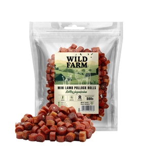 WILD FARM ėrienos ritinėliai 500g skanėstai šunims