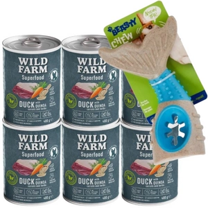 Wild Farm Superfood Duck 6x400 g pašaro šunims be grūdų
