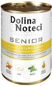 Dolina Noteci PREMIUM Senior Vištiena su morkomis ir baziliku 400g x6
