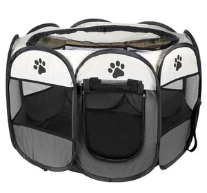 Sulankstomas gultas šuniui ir katei - pilkas 74x74x43cm