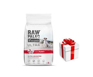 Vetexpert RAW PALEO ULTRA BEEF PUPPY MINI 2KG + Staigmena Šunui