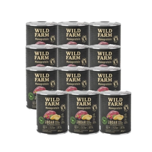 WILD FARM Monoprotein Wild Boar 12x800g hipoalerginis šunų ėdalas