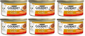 Purina Gourmet Gold Sauce Delight su jautiena 6x85g