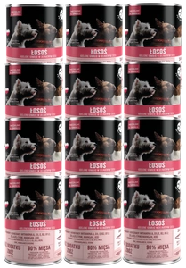 PetRepublic gabaliukai padaže su lašiša 12x400g šunims