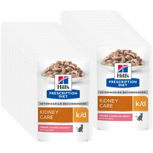 HILL'S PD Prescription Diet Feline k/d lašiša 24x85g - paketėlis
