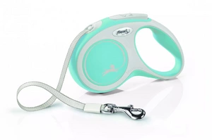 FLEXI pavadėlis New Comfort mėlynas S 5 m iki 15 kg - diržas