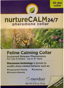 NurtureCalm 24/7 kačių feromoninė apykaklė - raminanti apykaklė katėms