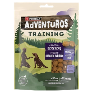 ADVENTUROS Treniruočių skanėstai šunims su žvėriena 6x115g