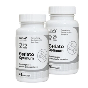 LAB-V Geriato Optimum - senjorų sveikata šunims ir katėms 2x45 kapsulės
