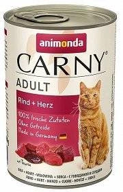 ANIMONDA Cat Carny Adult skonis: jautiena ir širdys 400g
