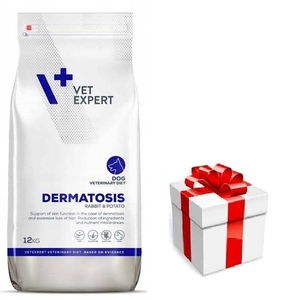 VETEXPERT Veterinary Diet Dog Dermatosis Rabbit&Potato 12kg + Staigmena Šunui