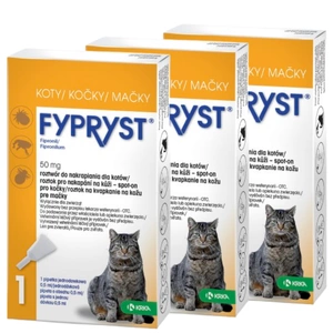 FYPRYST 50 mg užlašinamasis tirpalas katėms 1 pip - 3vnt.